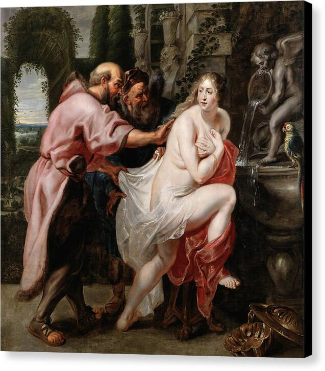 Susanna and the Elders - Canvas Print