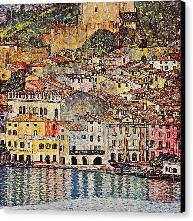 Malcesine on Lake Garda - Canvas Print