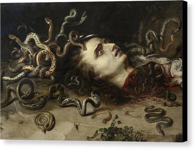 Head of Medusa - Canvas Print