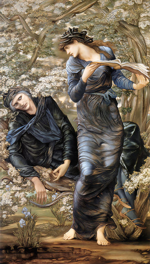 The Beguiling of Merlin by Edward Burne-Jones - Art Print - Zapista
