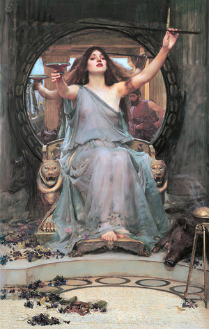 Circe Offering the Cup to Ulysses by John William Waterhouse - Art Print - Zapista