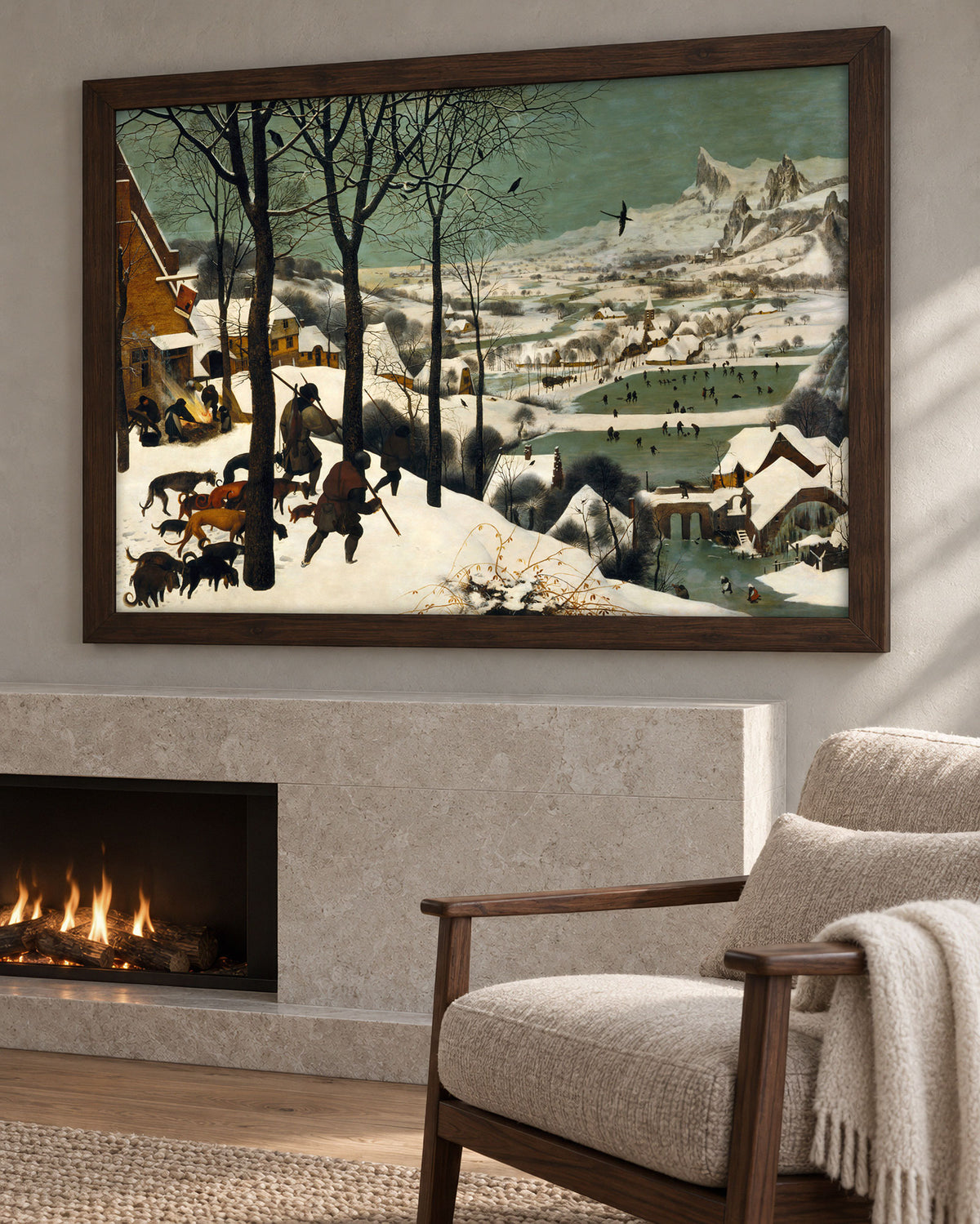 Hunters in the Snow - Art Print