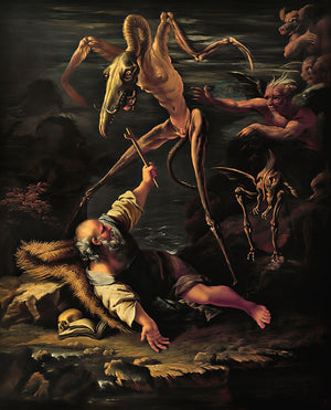 The Temptation of Saint Anthony by Salvator Rosa - Art Print - Zapista
