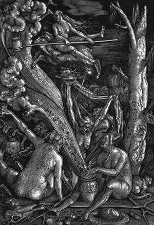 The Witches by Hans Baldung Grien - Art Print - Zapista