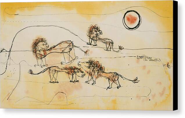 A Pride of Lions - Canvas Print