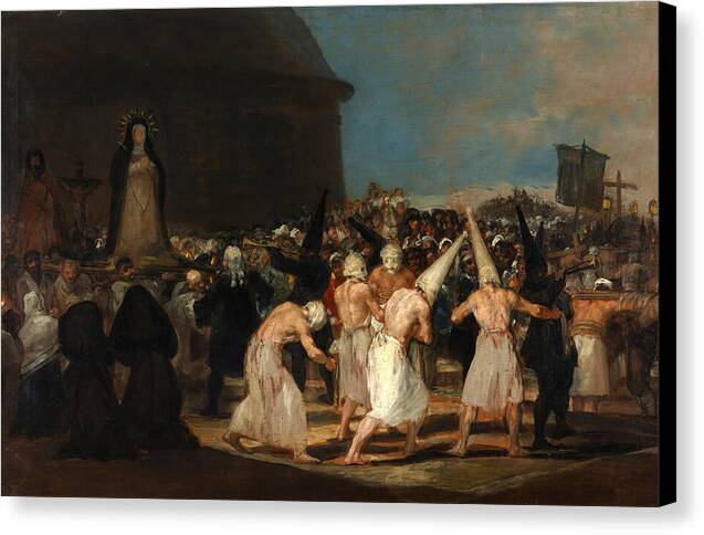 A Procession of Flagellants - Canvas Print