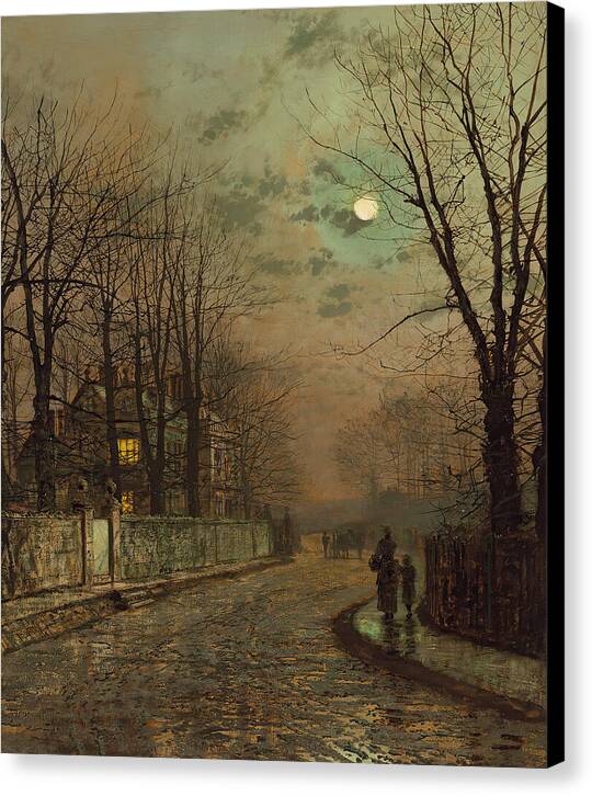 A Wet Road, Knostrop, Yorkshire - Canvas Print