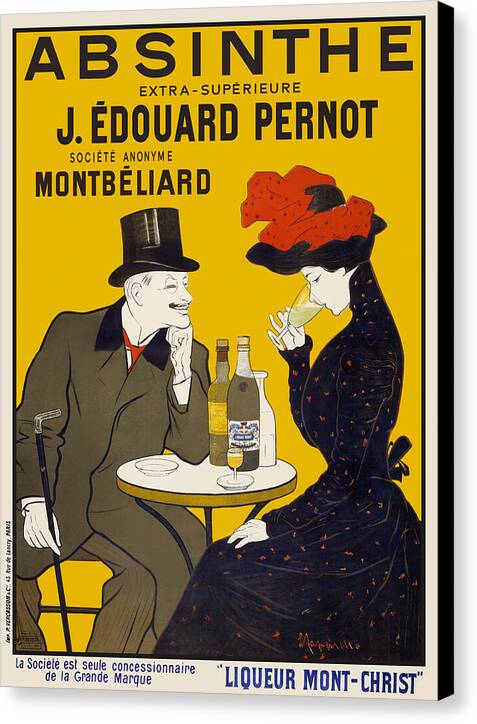 Absinthe extra-superieure J. Edouard Pernot - Canvas Print