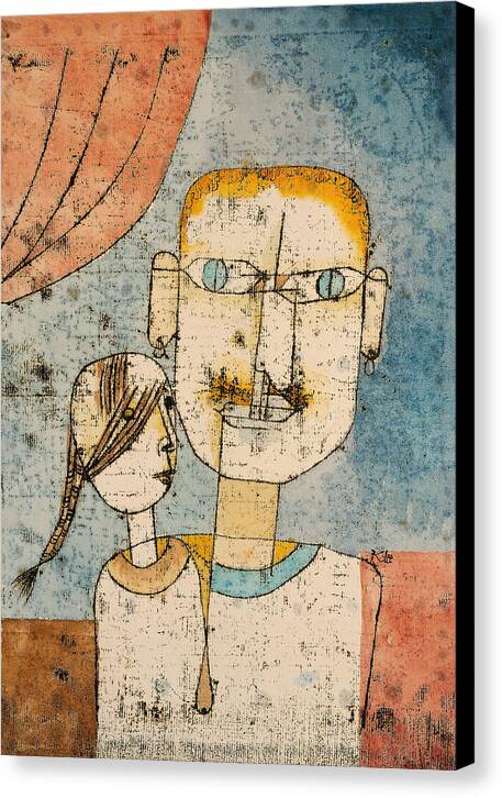 Adam and Little Eve - Canvas Print