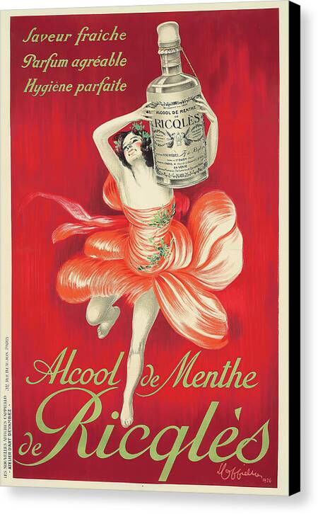 Alcool De Menthe Ricqles - Canvas Print