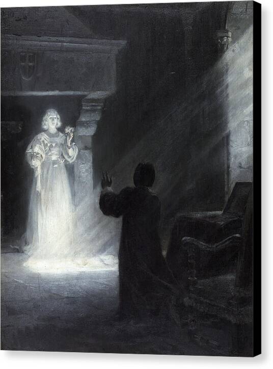 Alix apparaissant au masque - Canvas Print