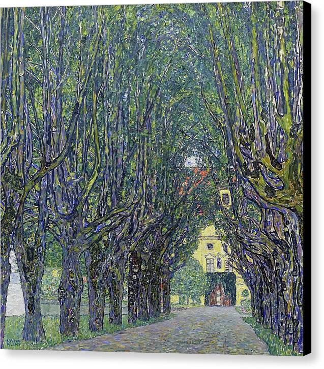 Allee at Schloss Kammer - Canvas Print