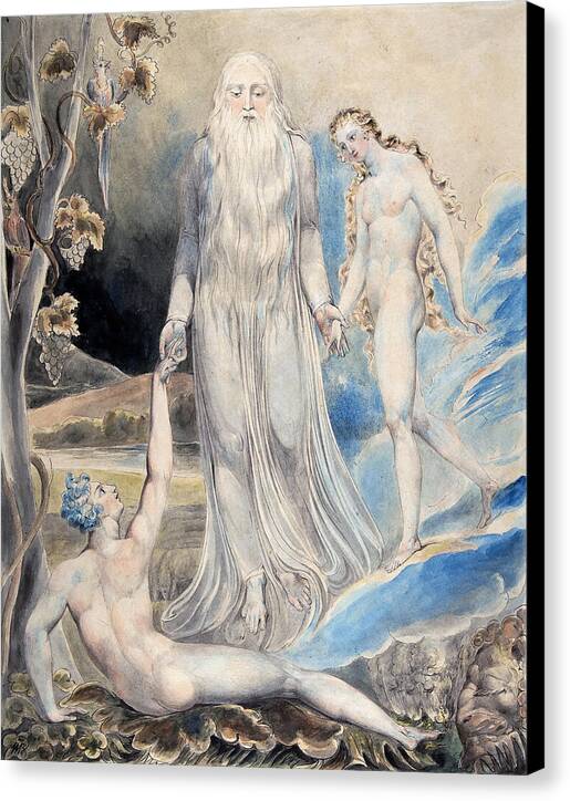 Angel of the Divine Presence Bringing Eve to Adam - Canvas Print