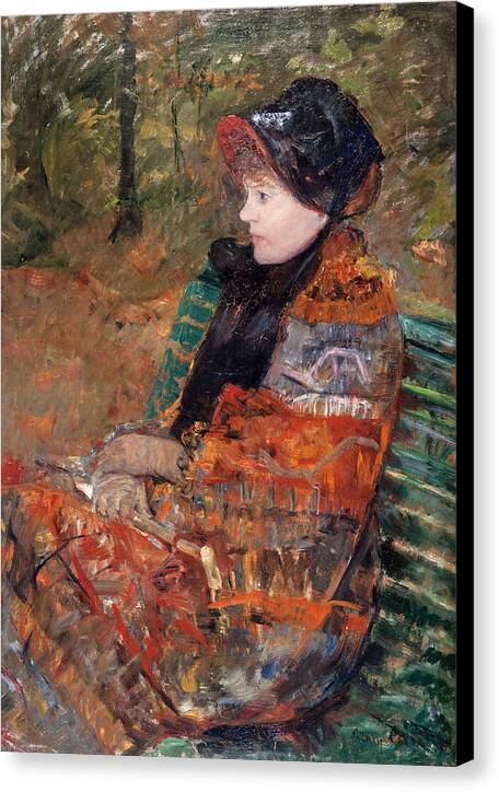 Automne, portrait de Lydia Cassatt - Canvas Print