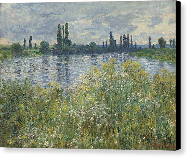 Banks of the Seine, Vetheuil - Canvas Print