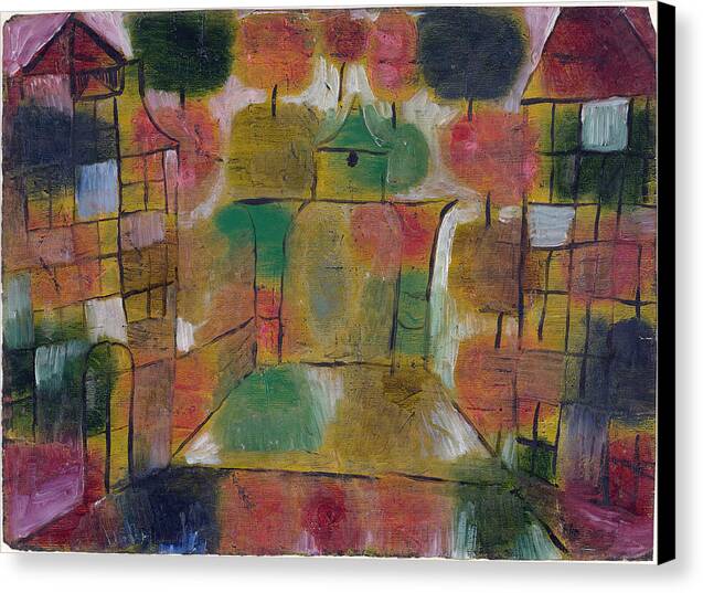 Baum und Architektur-Rhythmen - Canvas Print