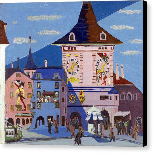 Bern with Belltower - Canvas Print