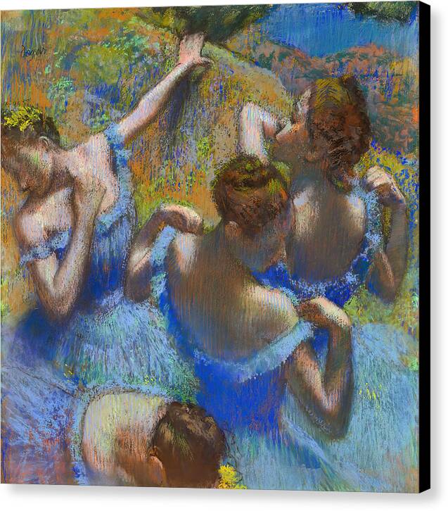 Blue Dancers - Canvas Print