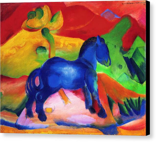 Blue Horse - Canvas Print