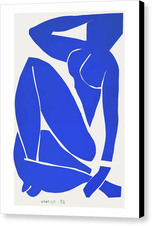 Blue Nude III - Canvas Print