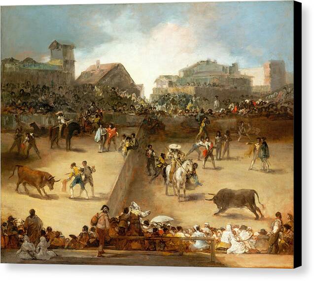 Bullfight in a Divided Ring - Canvas Print