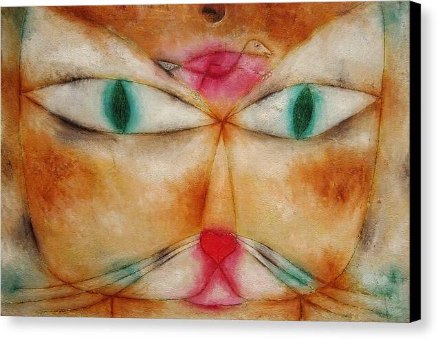 Cat and Bird - Canvas Print