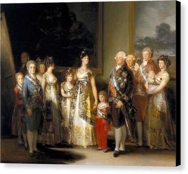 Charles IV of Spain and His Family - Canvas Print