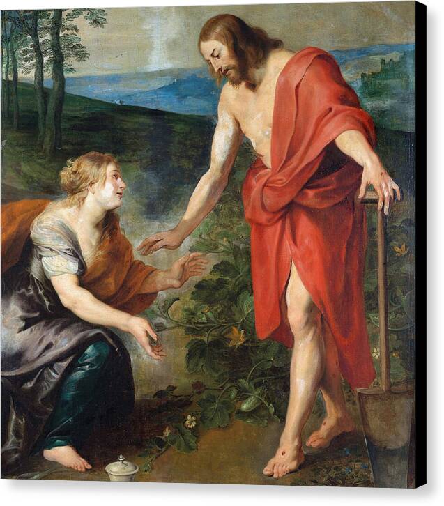 Christ Appears to Mary Magdalene - Canvas Print