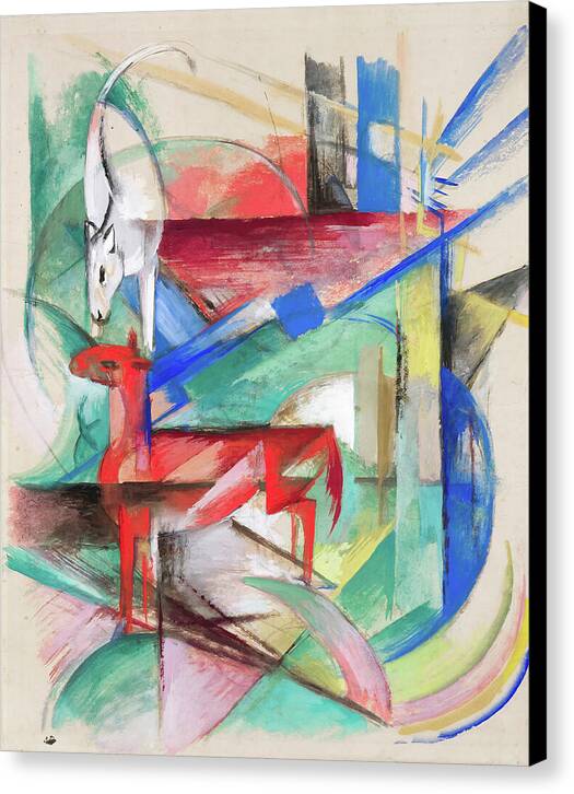 Composition with Animals II - Canvas Print