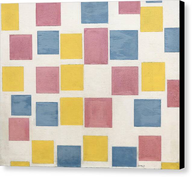 Composition with Color Fields - Canvas Print
