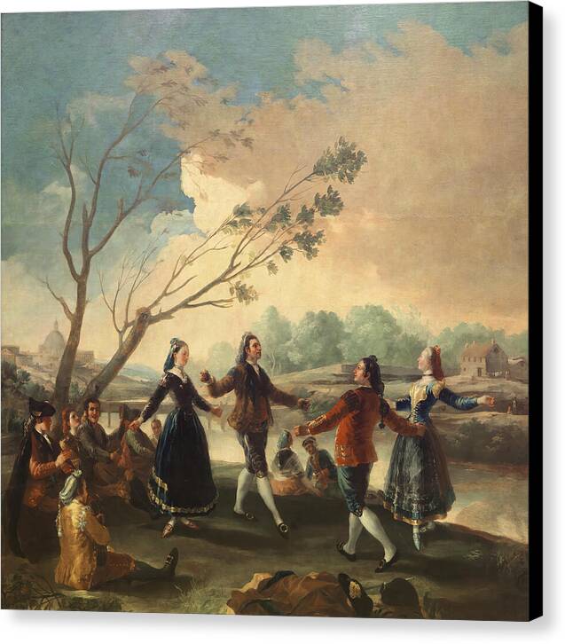 Dance on the Bank of the Manzanares - Canvas Print