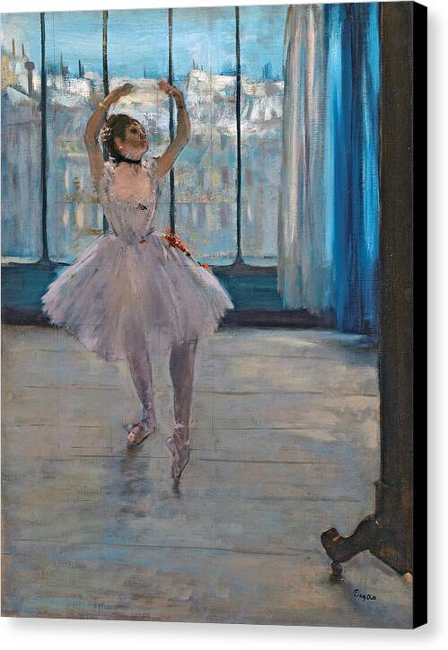 Dancer posing for a Photographer - Canvas Print