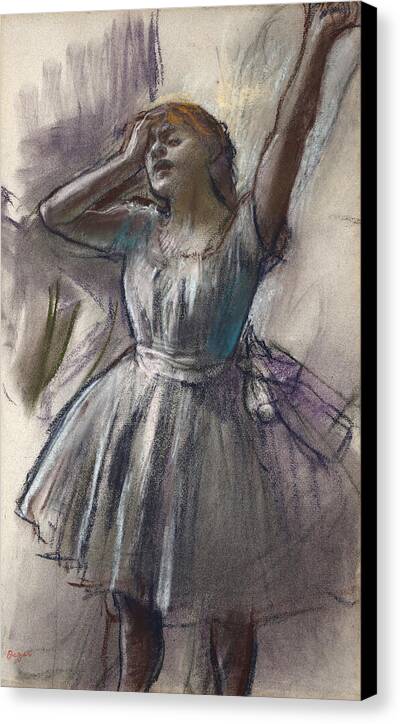 Dancer Stretching - Canvas Print