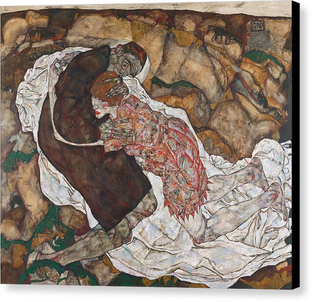 Death and the Maiden - Canvas Print