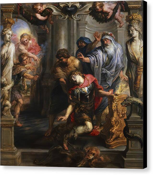 Death of Achilles - Canvas Print