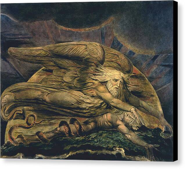 Elohim Creating Adam - Canvas Print
