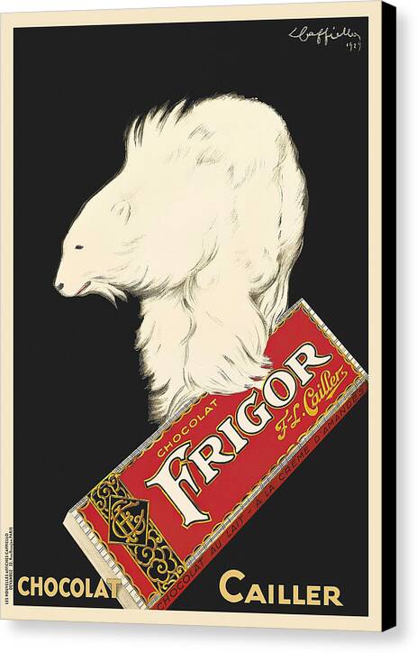 Frigor, Chocolat Cailler - Canvas Print