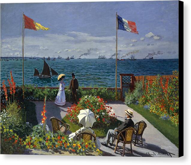 Garden at Sainte-Adresse - Canvas Print