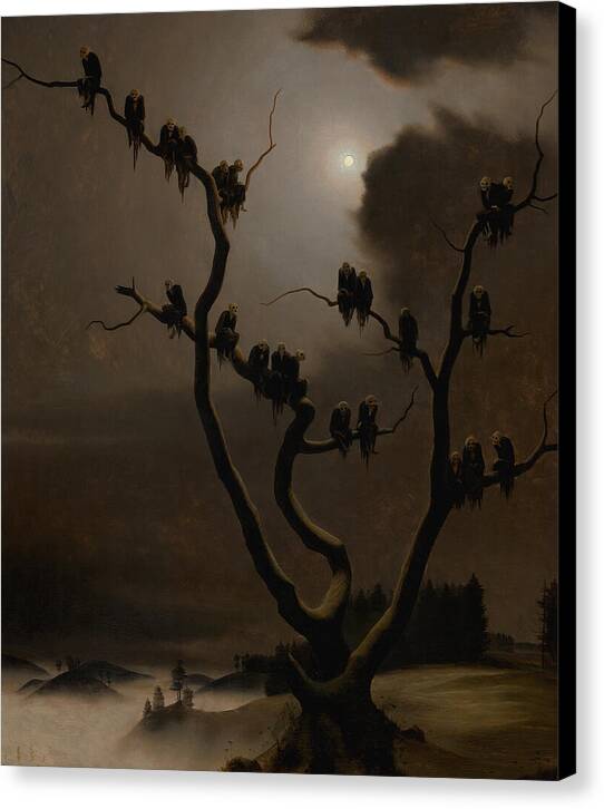 Ghosts on a Tree - Canvas Print