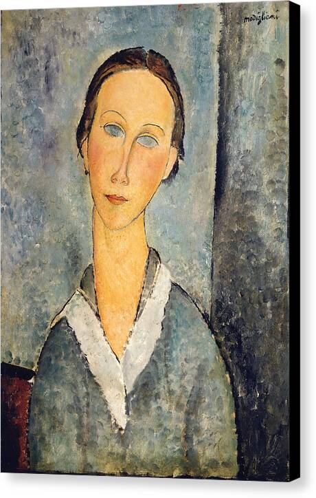 Girl in a Sailor's Blouse - Canvas Print