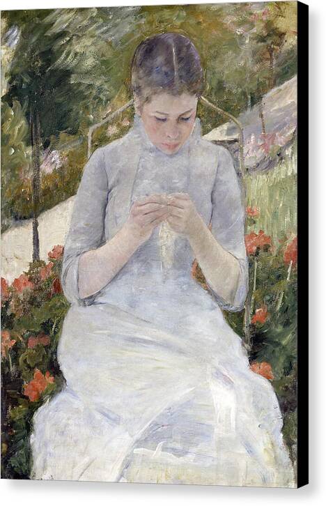 Girl in the Garden - Canvas Print