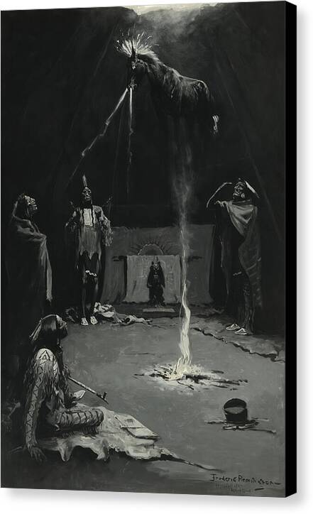 Indian Fire God - Canvas Print