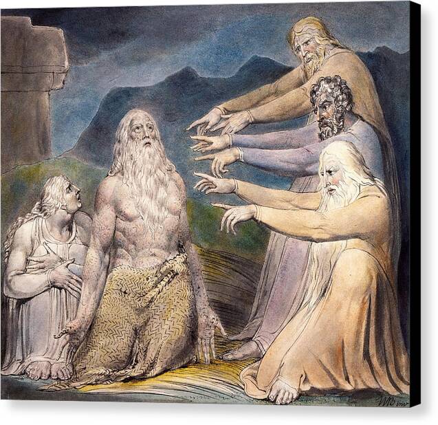 Job Rebuked by His Friends - Canvas Print