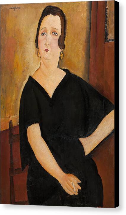 Madame Amedee - Woman with Cigarette - Canvas Print
