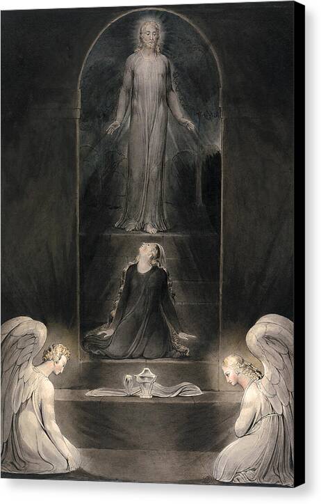 Mary Magdalen at the Sepulchre - Canvas Print