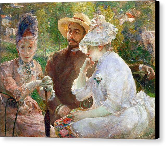 On the Terrace at Sevres - Canvas Print