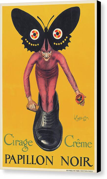 Papillon Noir - Canvas Print