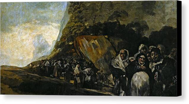 Pilgrimage to the Fountain of San Isidro - Canvas Print