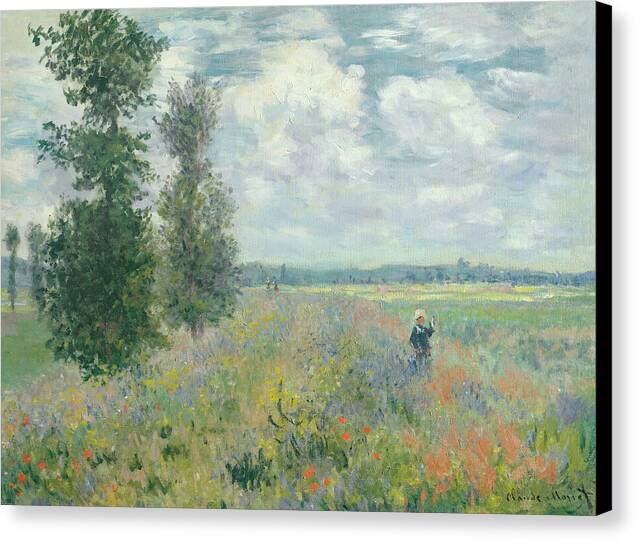 Poppy Fields near Argenteuil - Canvas Print
