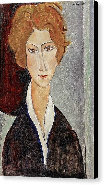 Portrait De Femme - Canvas Print
